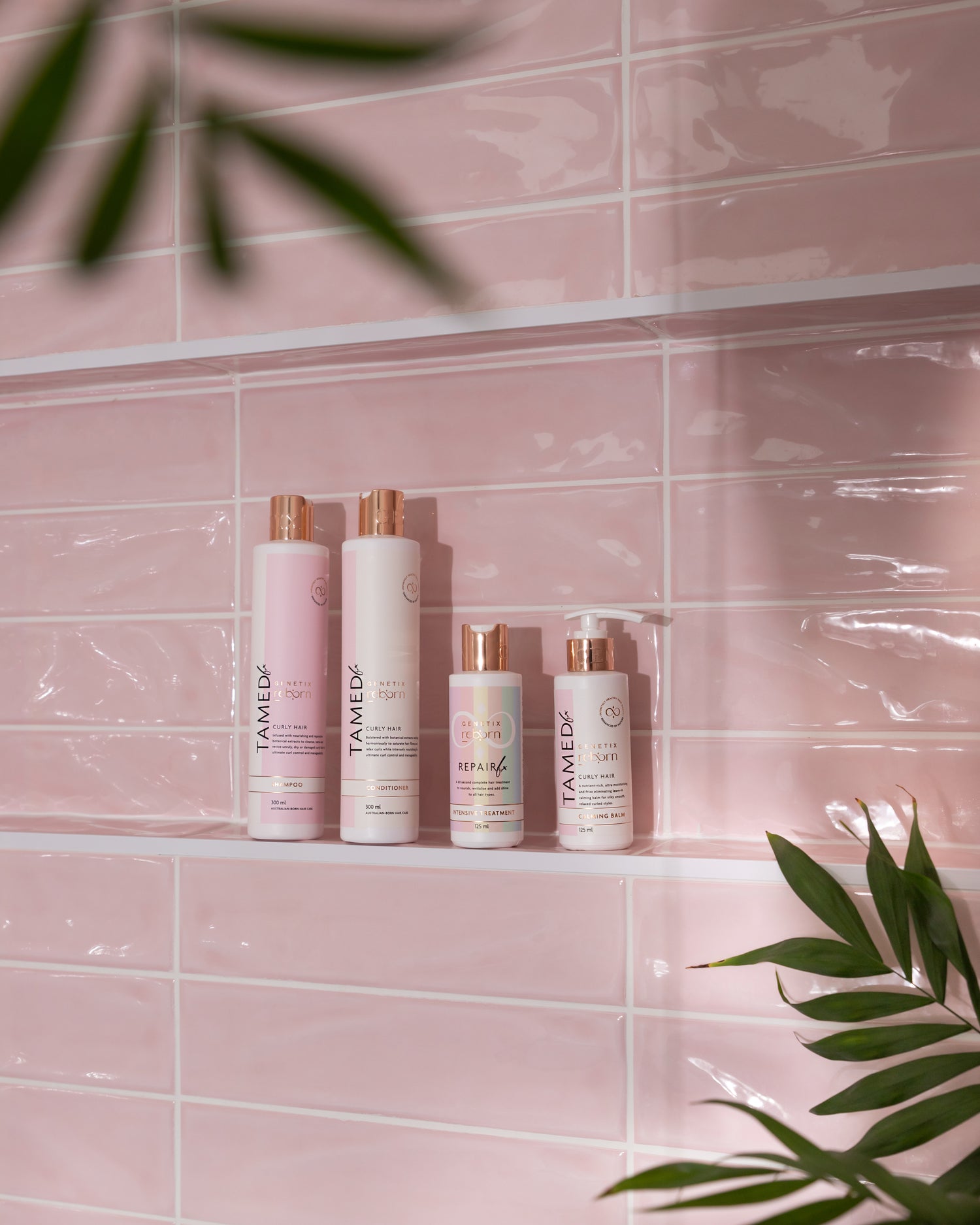 Genetix Reborn TAMED FX Trio Pack - Shampoo, Conditioner & Calming Balm for Curly Hair